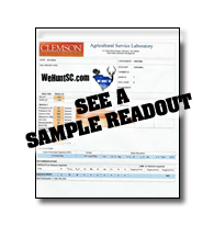 WeHuntSC.com - Example Soil Sample Readout